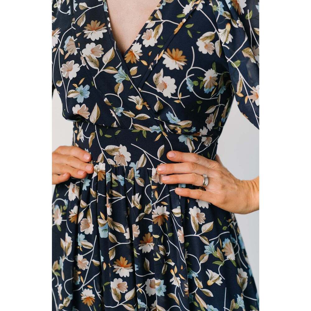 Baltic Born Katherine Maxi Dress | Dark Blue Floral - Picture 2 of 5